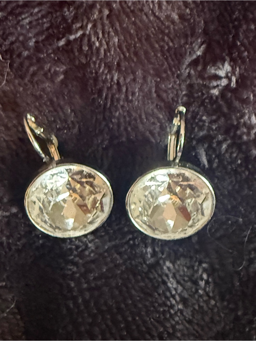 Swarovski Crystal Drop Leverback Earrings